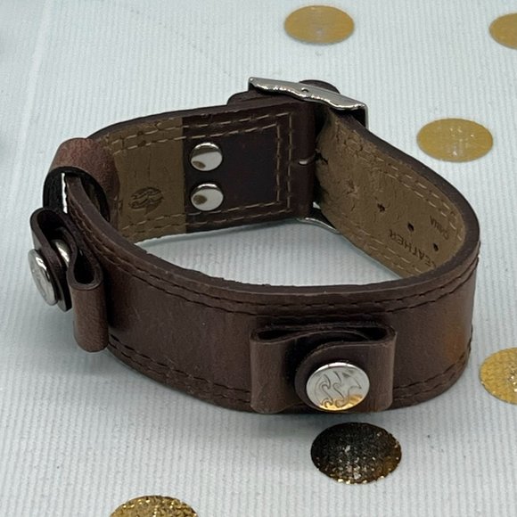 3/$20 Leather Cuff bracelet - Picture 2 of 3